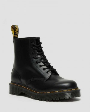 Dr Martens 1460 Bex Smooth Leather Platform Boots Black | 59HVDJCMW