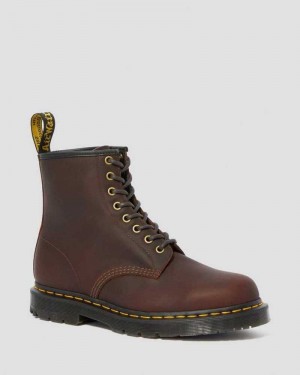 Dr Martens 1460 DM's Wintergrip Lace Up Boots Cocoa Snowplow | 30VEXFKUD