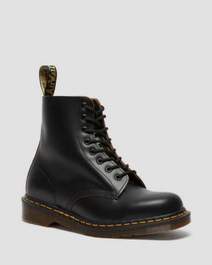 Dr Martens 1460 Vintage Lace Up Boots Black | 57RYXVNTW