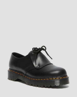Dr Martens 1461 Bex Brando Leather Oxford Shoes Black | 76QEGBZUA